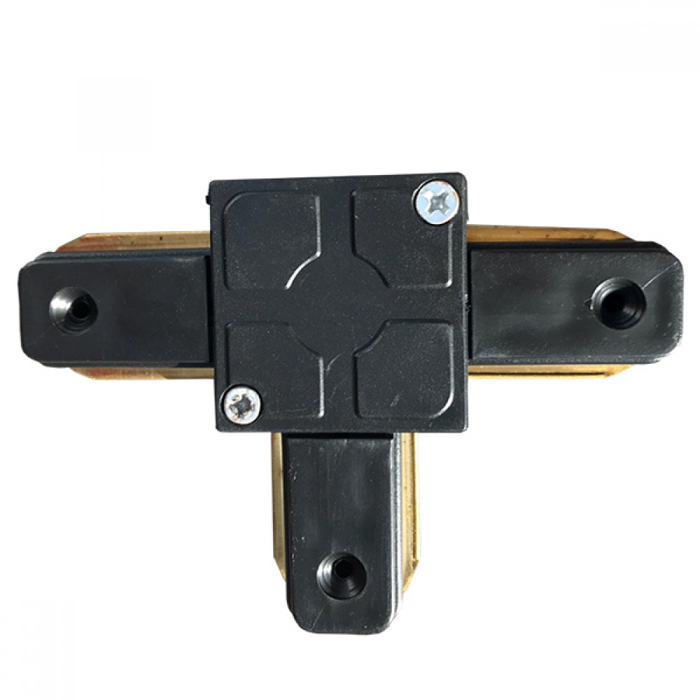 Μονοφασικός Connector 2 Καλωδίων Συνδεσμολογίας Ταφ (Τ) για Μαύρη Ράγα Οροφής GloboStar 93025 - 93025 Μονοφασικός Connector 2 Καλωδίων Συνδεσμολογίας Ταφ (Τ) για Μαύρη Ράγα Οροφής GloboStar 93025