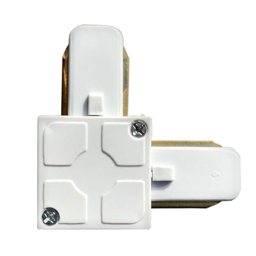 Μονοφασικός Connector 2 Καλωδίων Συνδεσμολογίας Ελ (L) για Λευκή Ράγα Οροφής GloboStar 93026 - 93026 Μονοφασικός Connector 2 Καλωδίων Συνδεσμολογίας Ελ (L) για Λευκή Ράγα Οροφής GloboStar 93026