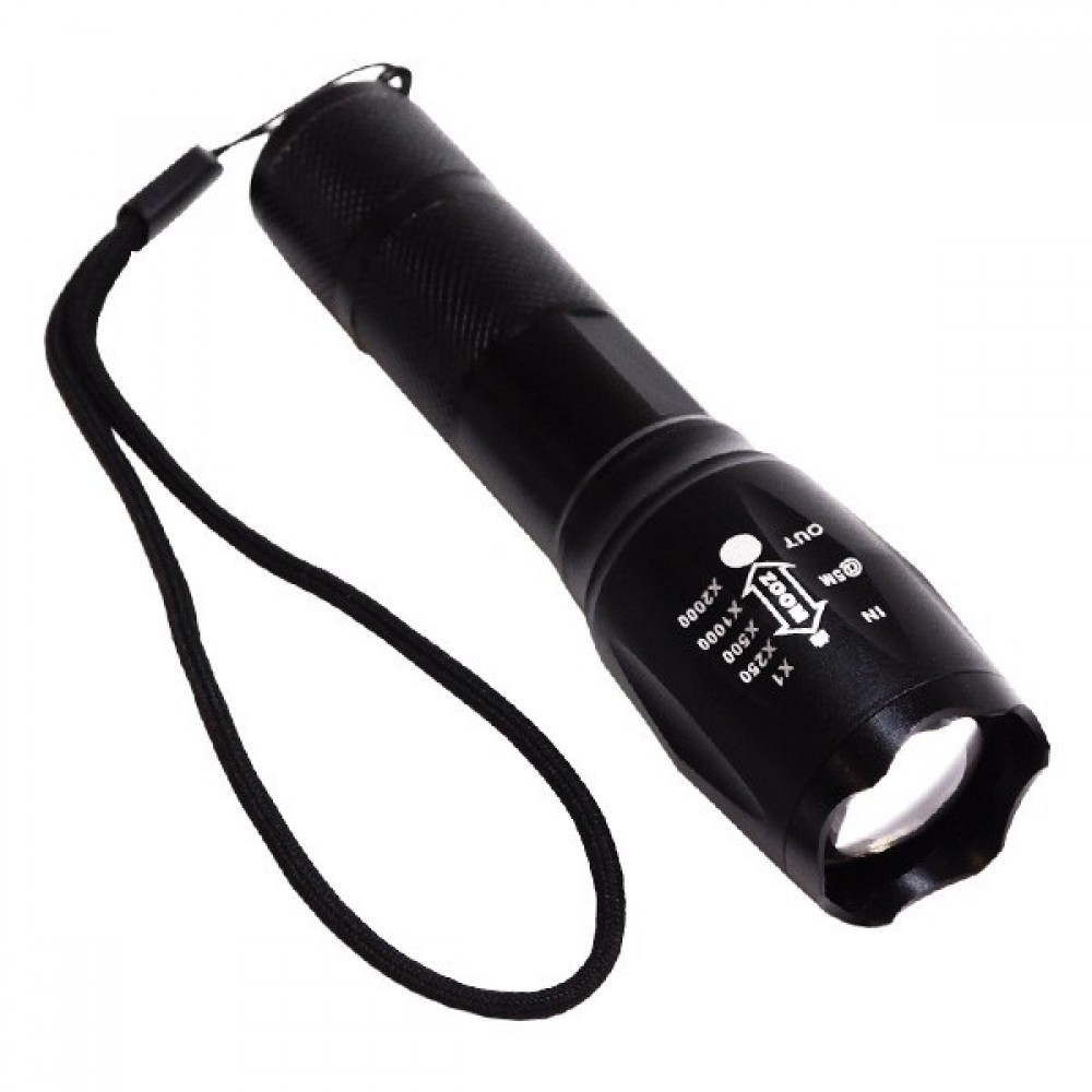 Φορητός Φακός CREE LED T6 5 Mode Zoom 10 Watt GloboStar 06201 - 06201 Φορητός Φακός CREE LED T6 5 Mode Zoom 10 Watt GloboStar 06201