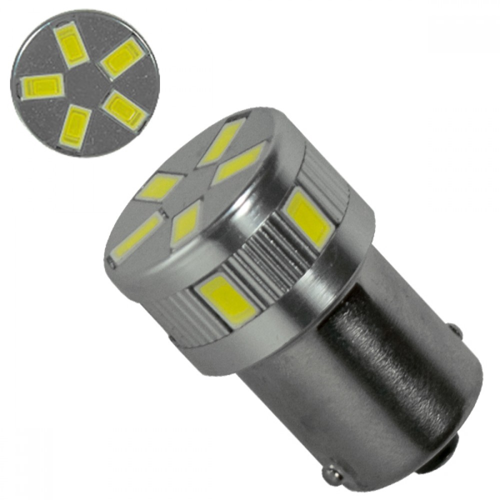 Λαμπτήρας LED 1156 11 SMD 5730 Ψυχρό Λευκό GloboStar 04485 - 04485 Λαμπτήρας LED 1156 11 SMD 5730 Ψυχρό Λευκό GloboStar 04485