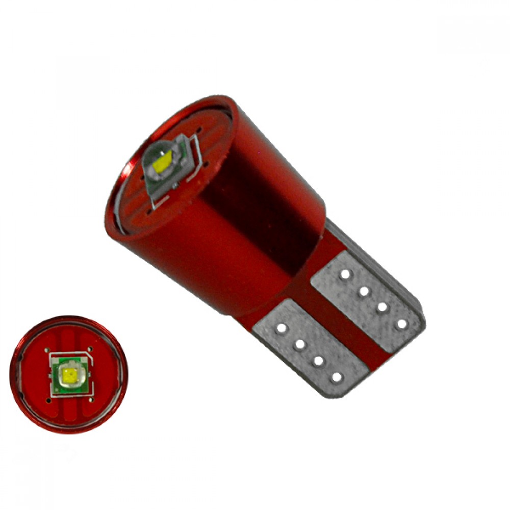Λαμπτήρας LED T10 Can Bus με 1 CREE LED 12v 6000k GloboStar 04476 - 04476 Λαμπτήρας LED T10 Can Bus με 1 CREE LED 12v 6000k GloboStar 04476