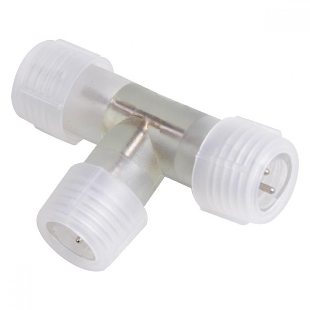 Ταφ Τ Connector Αδιάβροχος IP68 για Φωτοσωλήνα LED GloboStar 22636 - 22636 Ταφ Τ Connector Αδιάβροχος IP68 για Φωτοσωλήνα LED GloboStar 22636