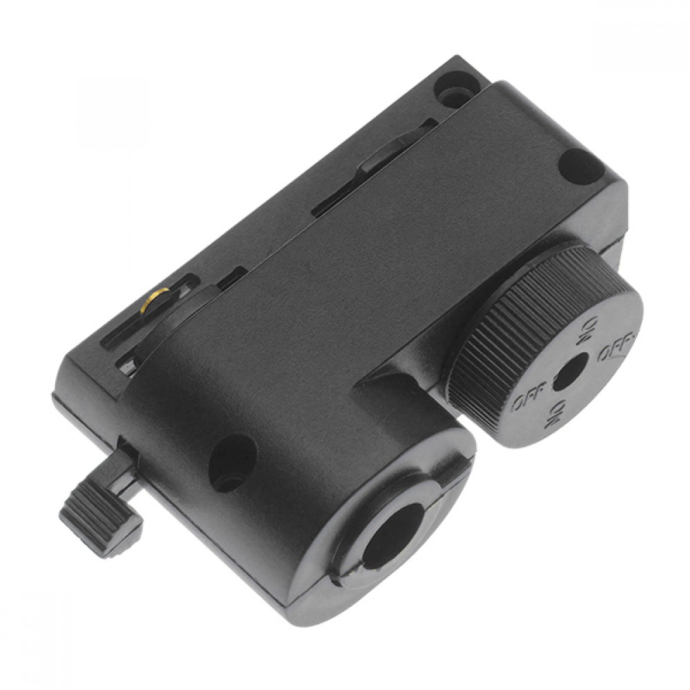 Μονοφασικός Connector 2 Καλωδίων Αντάπτορας Κρέμασης Φωτιστικών για Μαύρη Ράγα Οροφής GloboStar 93121 - 93121 Μονοφασικός Connector 2 Καλωδίων Αντάπτορας Κρέμασης Φωτιστικών για Μαύρη Ράγα Οροφής GloboStar 93121