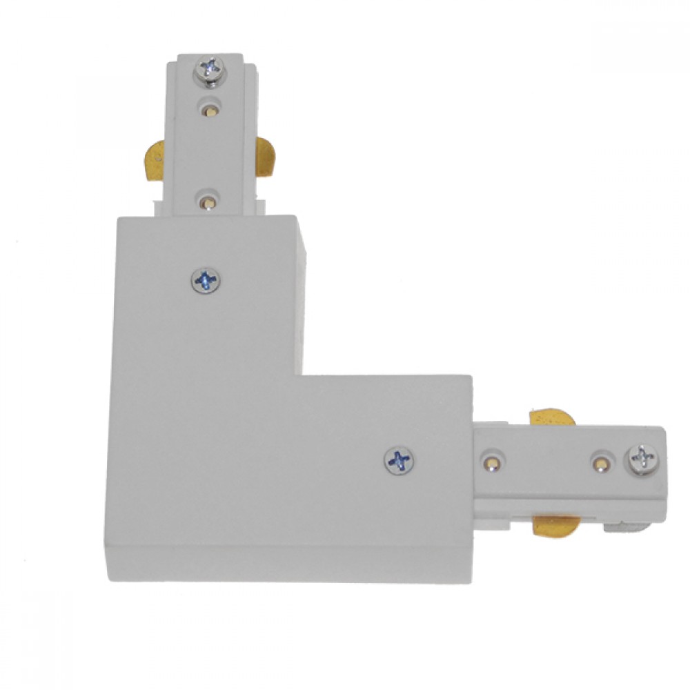 Διφασικός Connector 3 Καλωδίων Συνδεσμολογίας Ελ (L) για Λευκή Ράγα Οροφής GloboStar 93133 - 93133 Διφασικός Connector 3 Καλωδίων Συνδεσμολογίας Ελ (L) για Λευκή Ράγα Οροφής GloboStar 93133