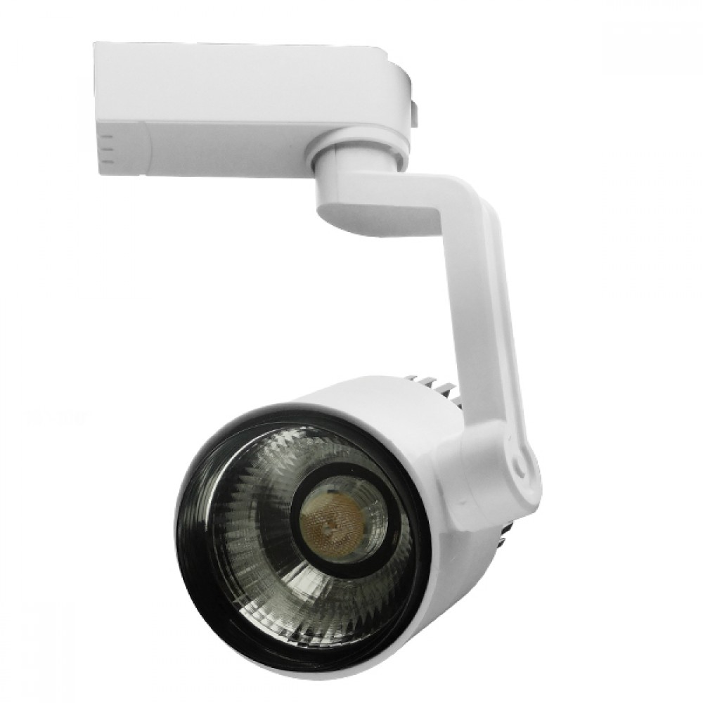 Διφασικό Bridgelux COB LED Φωτιστικό Σποτ Ράγας 15W 230V 1650lm 24° Φυσικό Λευκό 4500k GloboStar 93081 - 93081 Διφασικό Bridgelux COB LED Φωτιστικό Σποτ Ράγας 15W 230V 1650lm 24° Φυσικό Λευκό 4500k GloboStar 93081
