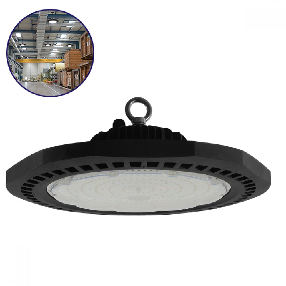 Επαγγελματική Καμπάνα UFO High Bay 200W 230V 28000lm 100° Αδιάβροχη IP66 Ψυχρό Λευκό 5000k GloboStar 78012 - 78012 Επαγγελματική Καμπάνα UFO High Bay 200W 230V 28000lm 100° Αδιάβροχη IP66 Ψυχρό Λευκό 5000k GloboStar 78012