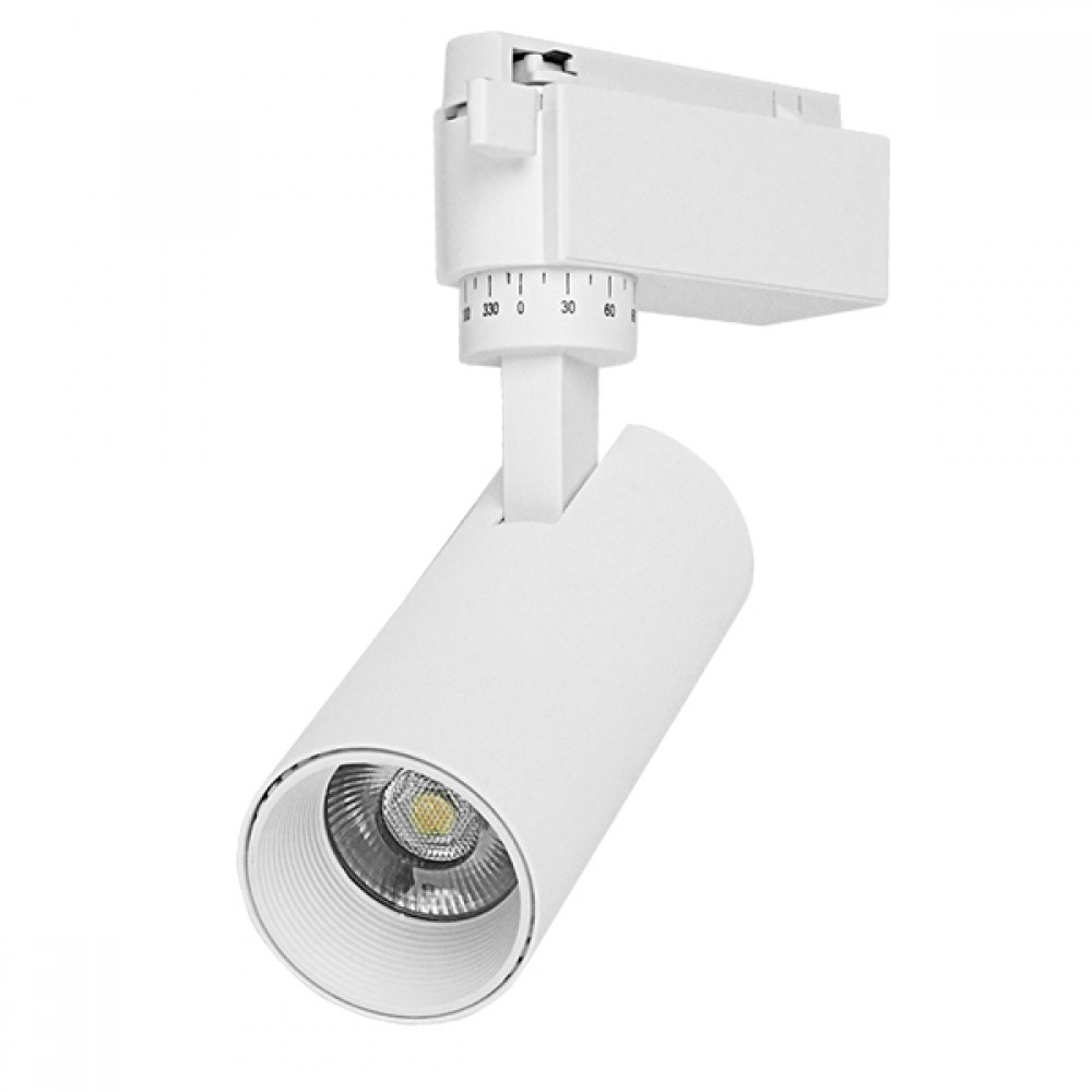 Μονοφασικό Bridgelux COB LED Λευκό Φωτιστικό Σποτ Ράγας 10W 230V 1250lm 30° Φυσικό Λευκό 4500k GloboStar 93091 - 93091 Μονοφασικό Bridgelux COB LED Λευκό Φωτιστικό Σποτ Ράγας 10W 230V 1250lm 30° Φυσικό Λευκό 4500k GloboStar 93091
