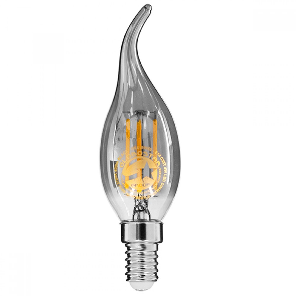 GloboStar® 99062 Λάμπα E14 C35T Κεράκι LED FILAMENT 4W 400 lm 320° AC 85-265V Φλόγα Flame Edison Retro με Φιμέ Γυαλί Θερμό Λευκό 2700 K Dimmable - 99062 GloboStar® 99062 Λάμπα E14 C35T Κεράκι LED FILAMENT 4W 400 lm 320° AC 85-265V Φλόγα Flame Edison Retro με Φιμέ Γυαλί Θερμό Λευκό 2700 K Dimmable