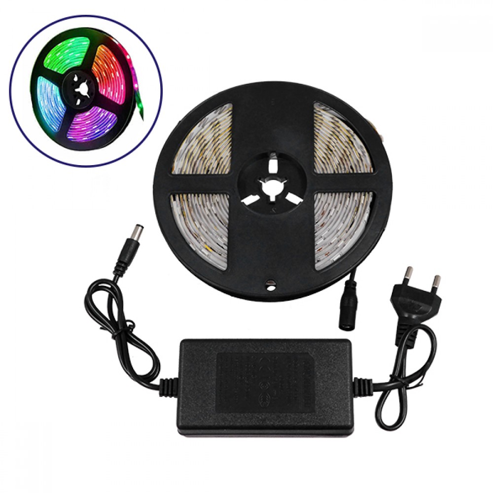 Σετ Ταινία LED Digital Magic Strip IC3 5m 36W/5m 12V 30LED/m 5050 SMD 600lm/m 120° Αδιάβροχη IP65 με Ενσωματωμένα Προγράμματα Λειτουργίας και Τροφοδοτικό RGB GloboStar 06009 - 06009 Σετ Ταινία LED Digital Magic Strip IC3 5m 36W/5m 12V 30LED/m 5050 SMD 600lm/m 120° Αδιάβροχη IP65 με Ενσωματωμένα Προγράμματα Λειτουργίας και Τροφοδοτικό RGB GloboStar 06009