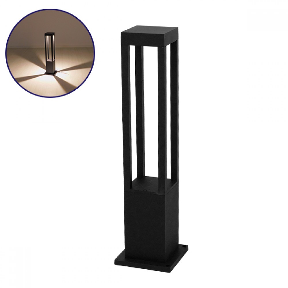 Αδιάβροχο IP65 Φωτιστικό Κολωνάκι Κήπου 15x15x59cm LED 15W 230v Θερμό Λευκό 3000k GloboStar 12137 - 12137 Αδιάβροχο IP65 Φωτιστικό Κολωνάκι Κήπου 15x15x59cm LED 15W 230v Θερμό Λευκό 3000k GloboStar 12137