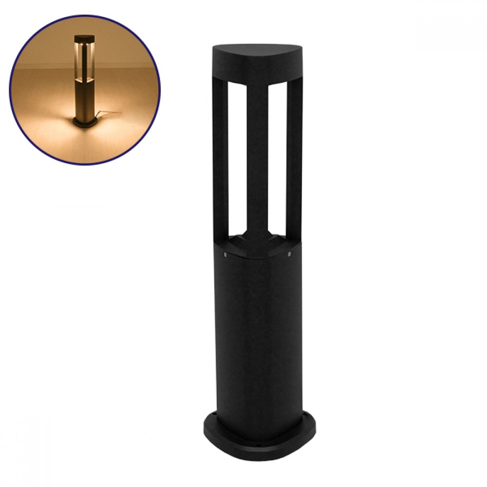 Αδιάβροχο IP65 Φωτιστικό Κολωνάκι Κήπου 12x58cm LED 15W 230v Θερμό Λευκό 3000k GloboStar 12141 - 12141 Αδιάβροχο IP65 Φωτιστικό Κολωνάκι Κήπου 12x58cm LED 15W 230v Θερμό Λευκό 3000k GloboStar 12141