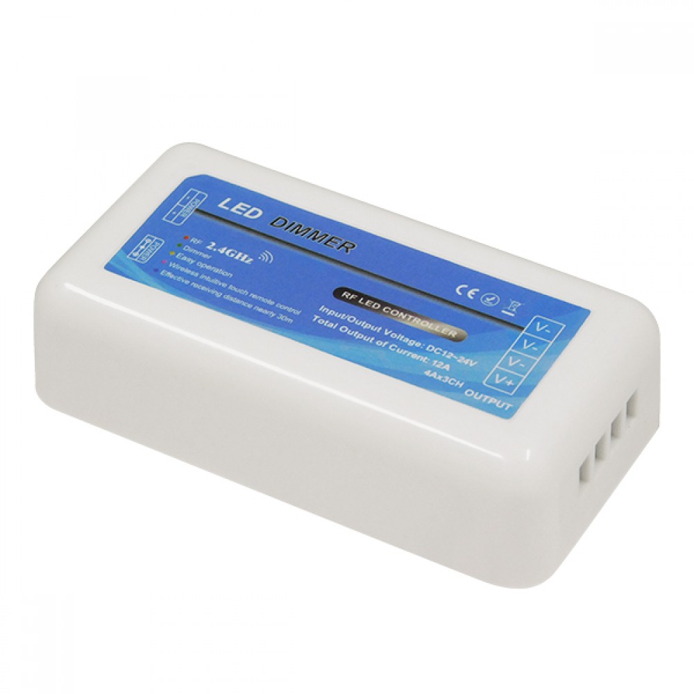 Ασύρματος LED Δέκτης - Receiver Dimmer 2.4G RF για Groups 12v (144w) - 24v (288w) DC GloboStar 73314 - 73314 Ασύρματος LED Δέκτης - Receiver Dimmer 2.4G RF για Groups 12v (144w) - 24v (288w) DC GloboStar 73314