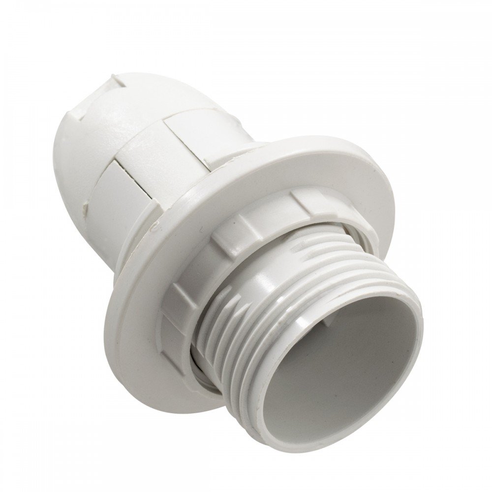 GloboStar® 78962 ΣΕΤ Ντουί E14 με Ροδέλα Πλαστικό Λευκό DIY - 78962 GloboStar® 78962 ΣΕΤ Ντουί E14 με Ροδέλα Πλαστικό Λευκό DIY