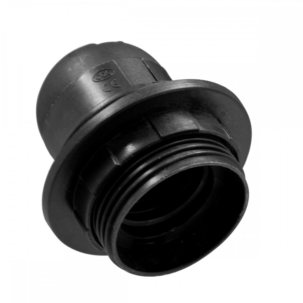 GloboStar® 78959 ΣΕΤ Ντουί E27 με Ροδέλα Πλαστικό Μαύρο DIY - 78959 GloboStar® 78959 ΣΕΤ Ντουί E27 με Ροδέλα Πλαστικό Μαύρο DIY