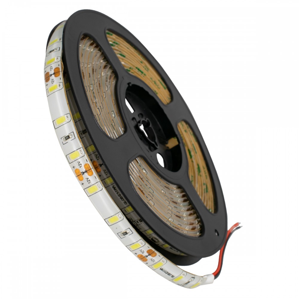 GloboStar® 70130 Ταινία LED SMD 5730 5m 20W/m 60LED/m 2600 lm/m 120° DC 12V Αδιάβροχη IP65 Ψυχρό Λευκό 6000K - 70130 GloboStar® 70130 Ταινία LED SMD 5730 5m 20W/m 60LED/m 2600 lm/m 120° DC 12V Αδιάβροχη IP65 Ψυχρό Λευκό 6000K