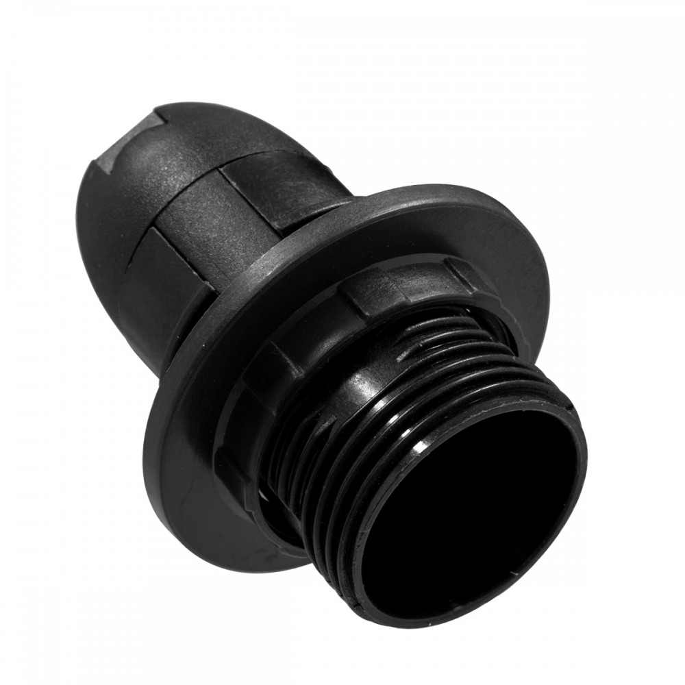 GloboStar® 78961 ΣΕΤ Ντουί E14 με Ροδέλα Πλαστικό Μάυρο DIY - 78961 GloboStar® 78961 ΣΕΤ Ντουί E14 με Ροδέλα Πλαστικό Μάυρο DIY