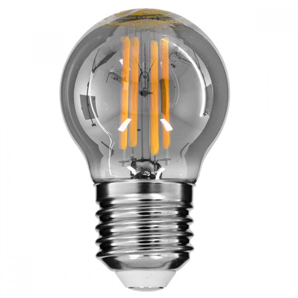 GloboStar® 99064 Λάμπα E27 G45 Γλομπάκι LED FILAMENT 4W 400 lm 320° AC 85-265V Edison Retro με Φιμέ Γυαλί Θερμό Λευκό 2700 K Dimmable - 99064 GloboStar® 99064 Λάμπα E27 G45 Γλομπάκι LED FILAMENT 4W 400 lm 320° AC 85-265V Edison Retro με Φιμέ Γυαλί Θερμό Λευκό 2700 K Dimmable