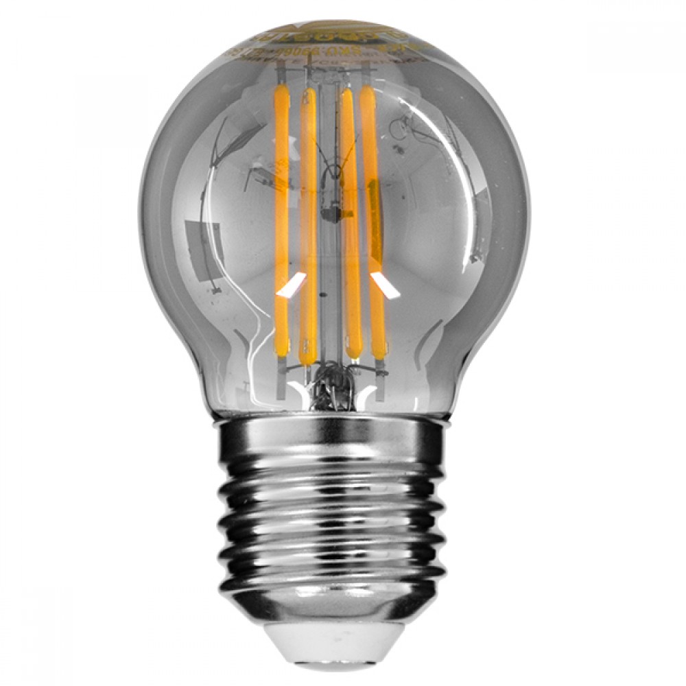 GloboStar® 99065 Λάμπα E27 G45 Γλομπάκι LED LONG FILAMENT 6W 600 lm 320° AC 85-265V Edison Retro με Φιμέ Γυαλί Θερμό Λευκό 2700 K Dimmable - 99065 GloboStar® 99065 Λάμπα E27 G45 Γλομπάκι LED LONG FILAMENT 6W 600 lm 320° AC 85-265V Edison Retro με Φιμέ Γυαλί Θερμό Λευκό 2700 K Dimmable