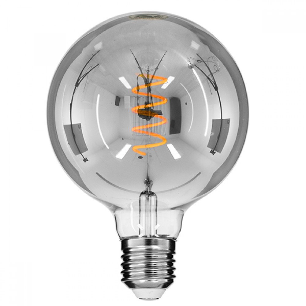 GloboStar® 99139 Λάμπα E27 G125 Γλόμπος LED SOFT SPIRAL FILAMENT 6W 470 lm 320° AC 85-265V Edison Retro με Φιμέ Γυαλί Θερμό Λευκό 2700 K Dimmable - 99139 GloboStar® 99139 Λάμπα E27 G125 Γλόμπος LED SOFT SPIRAL FILAMENT 6W 470 lm 320° AC 85-265V Edison Retro με Φιμέ Γυαλί Θερμό Λευκό 2700 K Dimmable