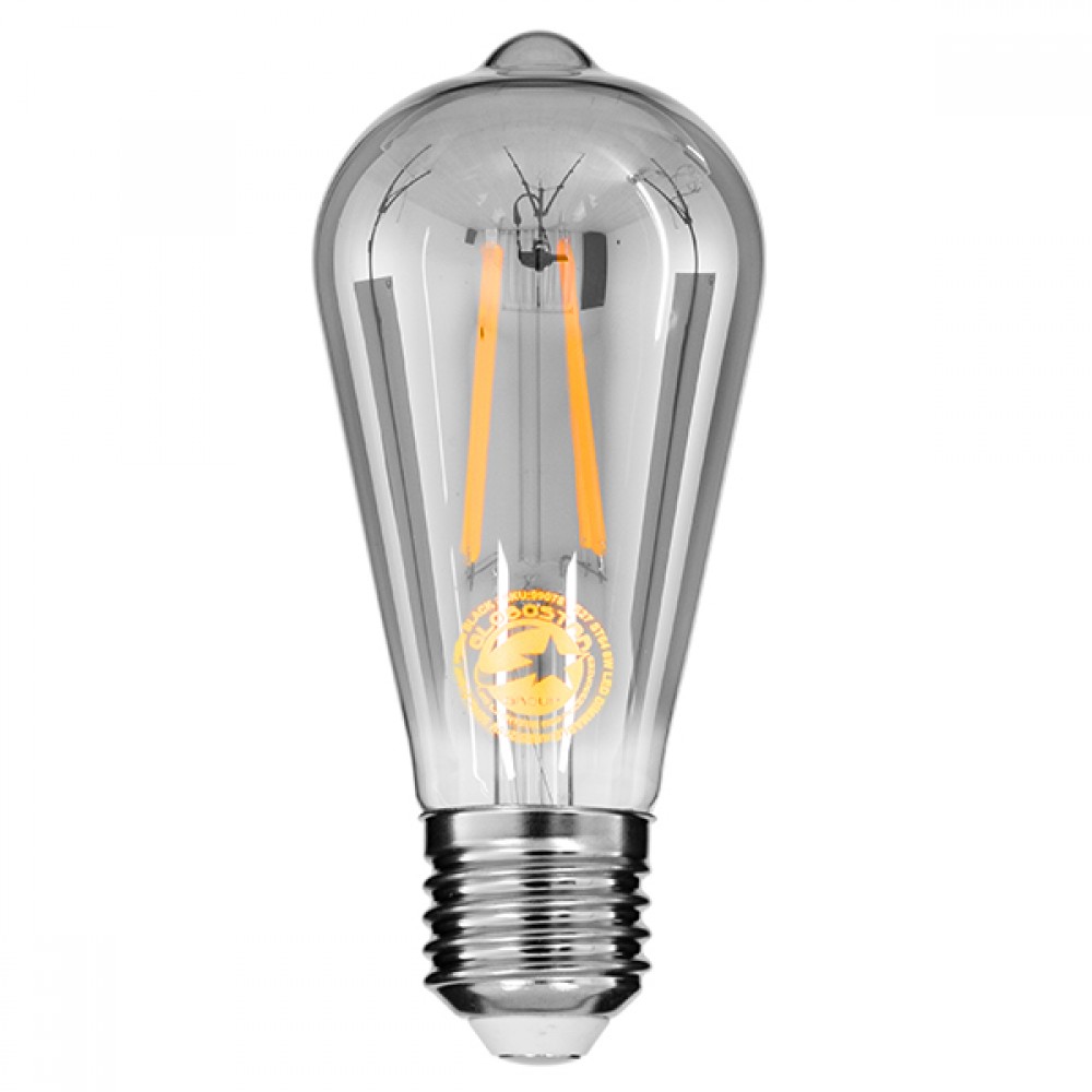 GloboStar® 99076 Λάμπα E27 ST64 Αχλάδι LED LONG FILAMENT 8W 800 lm 320° AC 85-265V Edison Retro με Φιμέ Γυαλί Θερμό Λευκό 2700 K Dimmable - 99076 GloboStar® 99076 Λάμπα E27 ST64 Αχλάδι LED LONG FILAMENT 8W 800 lm 320° AC 85-265V Edison Retro με Φιμέ Γυαλί Θερμό Λευκό 2700 K Dimmable