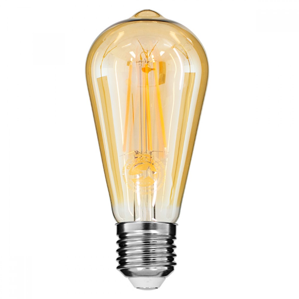 GloboStar® 99047 Λάμπα E27 ST64 Αχλάδι LED LONG FILAMENT 10W 1050 lm 320° AC 85-265V Edison Retro με Μελί Γυαλί Ultra Θερμό Λευκό 2200 K Dimmable - 99047 GloboStar® 99047 Λάμπα E27 ST64 Αχλάδι LED LONG FILAMENT 10W 1050 lm 320° AC 85-265V Edison Retro με Μελί Γυαλί Ultra Θερμό Λευκό 2200 K Dimmable