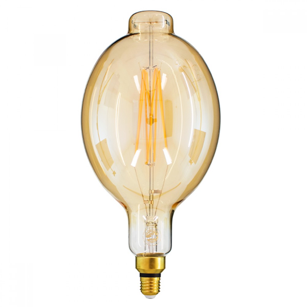 GloboStar® 99166 Λάμπα E27 BT180 Mangos LED LONG FILAMENT 12W 1060lm 320° AC 85-265V Edison Retro με Μελί Γυαλί Ultra Θερμό Λευκό 2200K Dimmable - 99166 GloboStar® 99166 Λάμπα E27 BT180 Mangos LED LONG FILAMENT 12W 1060lm 320° AC 85-265V Edison Retro με Μελί Γυαλί Ultra Θερμό Λευκό 2200K Dimmable