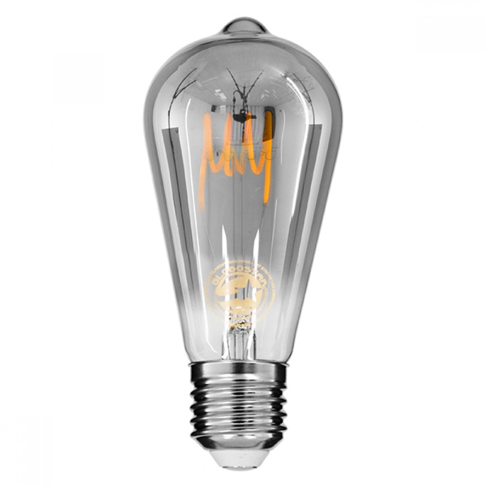 GloboStar® 99142 Λάμπα E27 ST64 Αχλάδι LED SOFT T SPIRAL FILAMENT 6W 470 lm 320° AC 85-265V Edison Retro με Φιμέ Γυαλί Θερμό Λευκό 2700 K Dimmable - 99142 GloboStar® 99142 Λάμπα E27 ST64 Αχλάδι LED SOFT T SPIRAL FILAMENT 6W 470 lm 320° AC 85-265V Edison Retro με Φιμέ Γυαλί Θερμό Λευκό 2700 K Dimmable