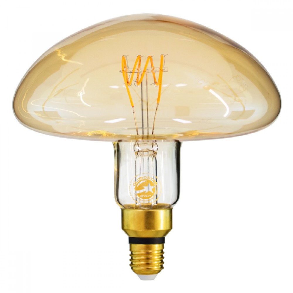 GloboStar® 99173 Λάμπα E27 MR200 Mushroom LED SOFT SPIRAL FILAMENT 6W 500 lm 320° AC 85-265V Edison Retro με Μελί Γυαλί Ultra Θερμό Λευκό 2200 K Dimmable - 99173 GloboStar® 99173 Λάμπα E27 MR200 Mushroom LED SOFT SPIRAL FILAMENT 6W 500 lm 320° AC 85-265V Edison Retro με Μελί Γυαλί Ultra Θερμό Λευκό 2200 K Dimmable