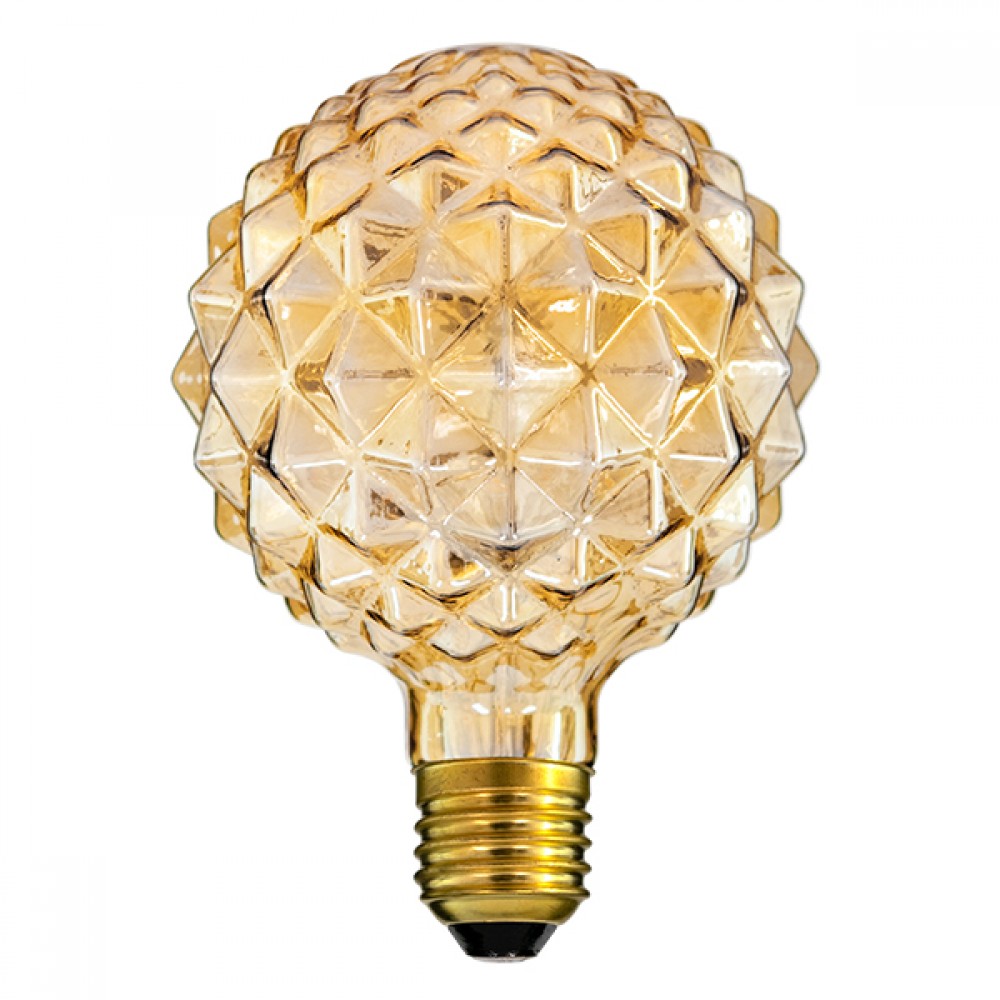 GloboStar® 99203 Λάμπα E27 P95 MTX Pineapple DIODE HP LED String 3W 300 lm 320° AC 85-265V Edison Retro με Μελί Γυαλί Ultra Θερμό Λευκό 2200 K - 99203 GloboStar® 99203 Λάμπα E27 P95 MTX Pineapple DIODE HP LED String 3W 300 lm 320° AC 85-265V Edison Retro με Μελί Γυαλί Ultra Θερμό Λευκό 2200 K