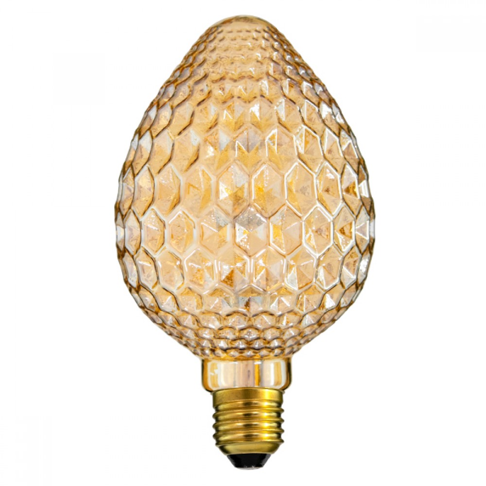 GloboStar® 99204 Λάμπα E27 SB95 MTX Strawberry DIODE HP LED String 3W 300 lm 320° AC 85-265V Edison Retro με Μελί Γυαλί Ultra Θερμό Λευκό 2200 K - 99204 GloboStar® 99204 Λάμπα E27 SB95 MTX Strawberry DIODE HP LED String 3W 300 lm 320° AC 85-265V Edison Retro με Μελί Γυαλί Ultra Θερμό Λευκό 2200 K