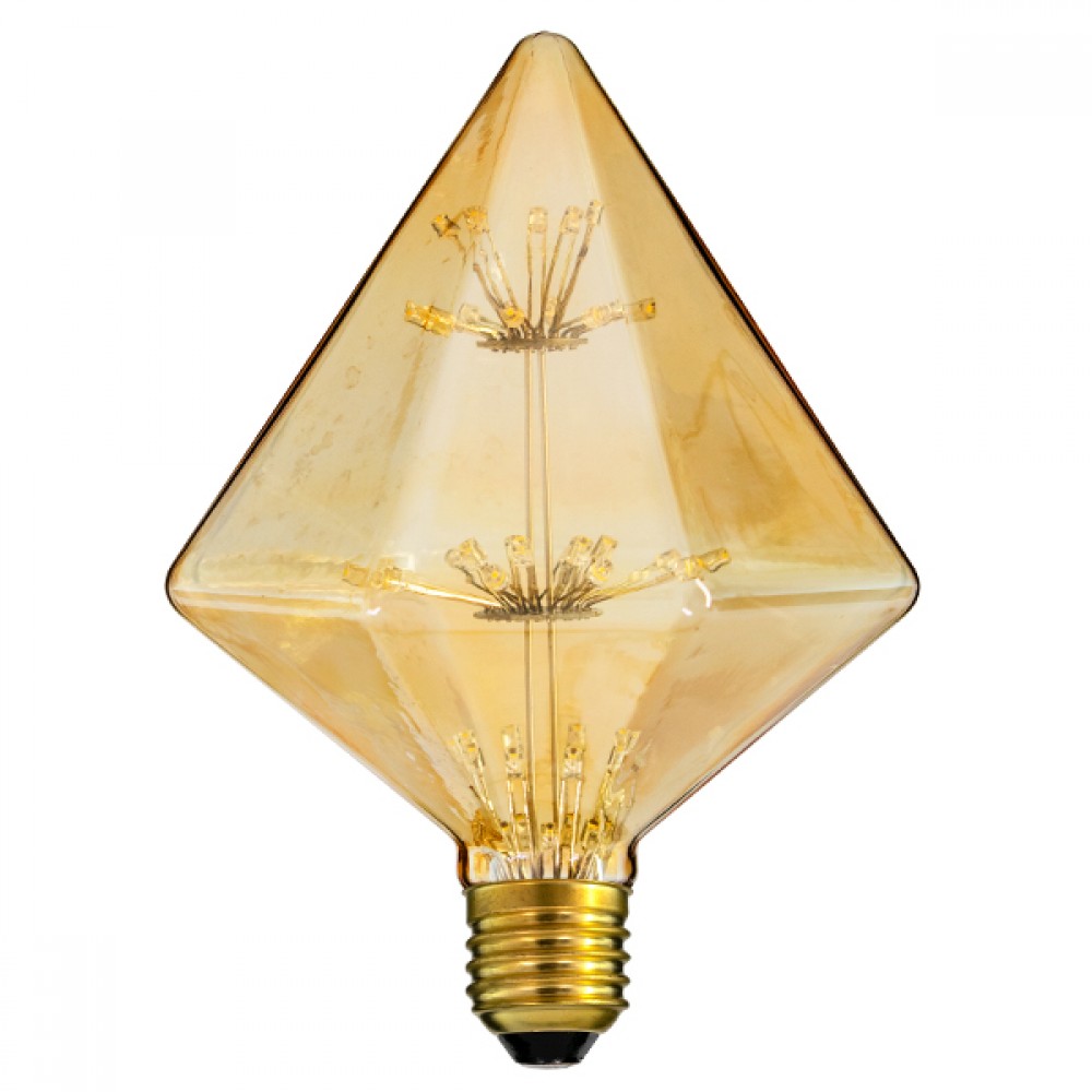 GloboStar® 99206 Λάμπα E27 D125 MTX Diamond DIODE HP LED String 3W 300 lm 320° AC 85-265V Edison Retro με Μελί Γυαλί Ultra Θερμό Λευκό 2200 K - 99206 GloboStar® 99206 Λάμπα E27 D125 MTX Diamond DIODE HP LED String 3W 300 lm 320° AC 85-265V Edison Retro με Μελί Γυαλί Ultra Θερμό Λευκό 2200 K
