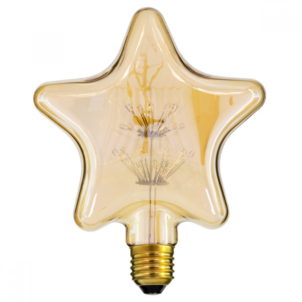 GloboStar® 99207 Λάμπα E27 S125 MTX Star DIODE HP LED String 3W 300 lm 320° AC 85-265V Edison Retro με Μελί Γυαλί Ultra Θερμό Λευκό 2200 K - 99207 GloboStar® 99207 Λάμπα E27 S125 MTX Star DIODE HP LED String 3W 300 lm 320° AC 85-265V Edison Retro με Μελί Γυαλί Ultra Θερμό Λευκό 2200 K