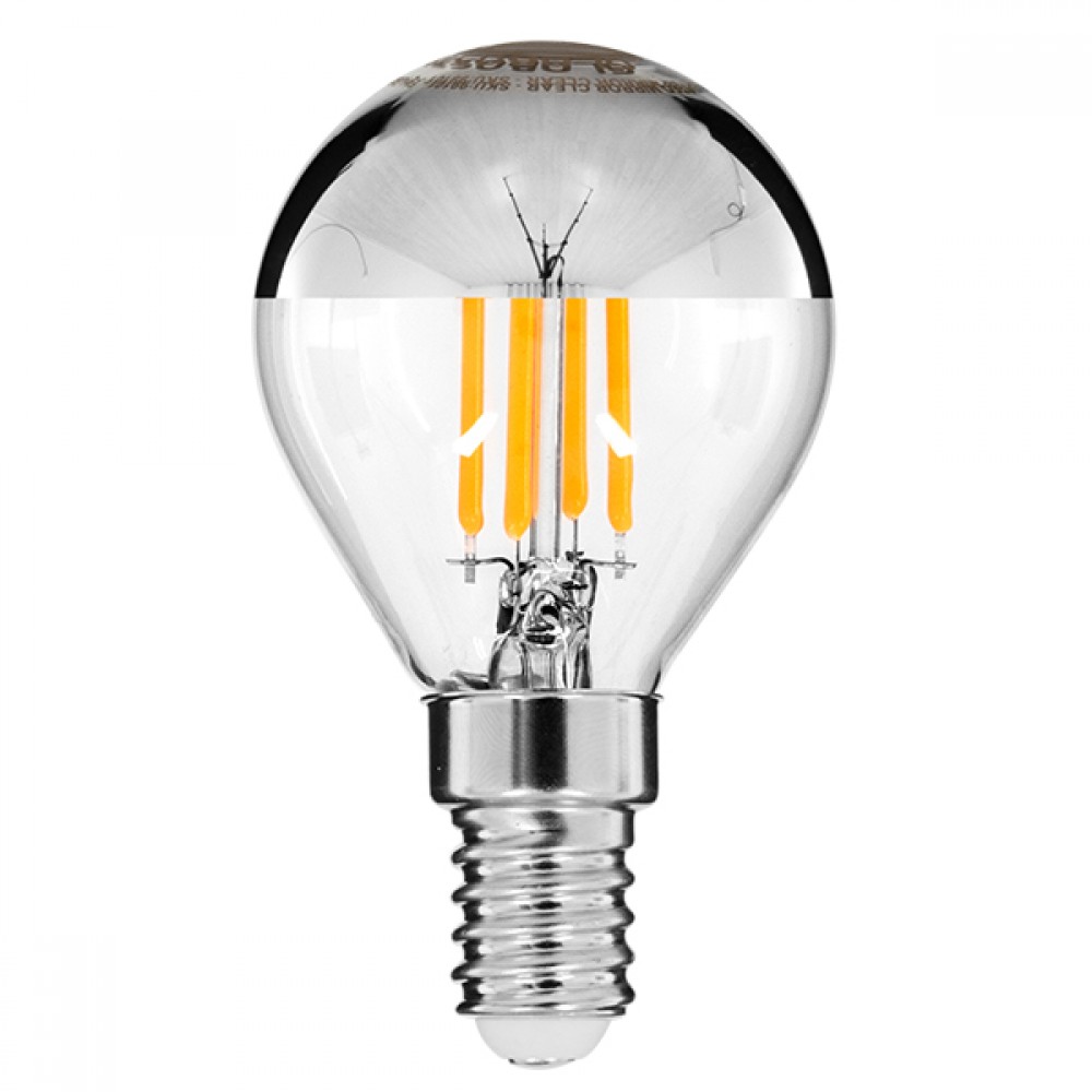 GloboStar® 99101 Λάμπα E14 G45 Γλομπάκι με Ανεστραμμένο Χρώμιο Καθρέπτη LED FILAMENT 4W 440 lm 320° AC 85-265V Edison Retro με Διάφανο-Χρώμιο Γυαλί Θερμό Λευκό 2700 K Dimmable - 99101 GloboStar® 99101 Λάμπα E14 G45 Γλομπάκι με Ανεστραμμένο Χρώμιο Καθρέπτη LED FILAMENT 4W 440 lm 320° AC 85-265V Edison Retro με Διάφανο-Χρώμιο Γυαλί Θερμό Λευκό 2700 K Dimmable