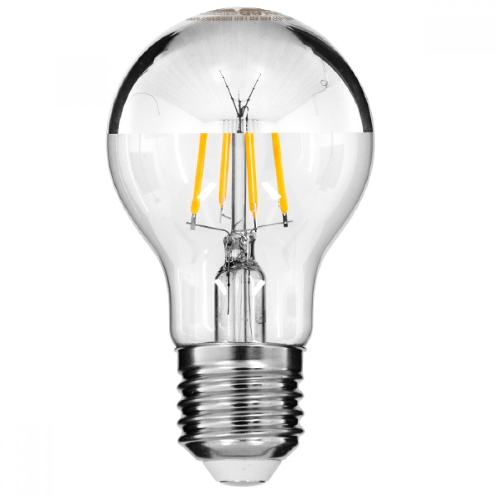 GloboStar® 99103 Λάμπα E27 A60 Γλόμπος με Ανεστραμμένο Χρώμιο Καθρέπτη LED FILAMENT 8W 880 lm 320° AC 85-265V Edison Retro με Διάφανο-Χρώμιο Γυαλί Θερμό Λευκό 2700 K Dimmable - 99103 GloboStar® 99103 Λάμπα E27 A60 Γλόμπος με Ανεστραμμένο Χρώμιο Καθρέπτη LED FILAMENT 8W 880 lm 320° AC 85-265V Edison Retro με Διάφανο-Χρώμιο Γυαλί Θερμό Λευκό 2700 K Dimmable