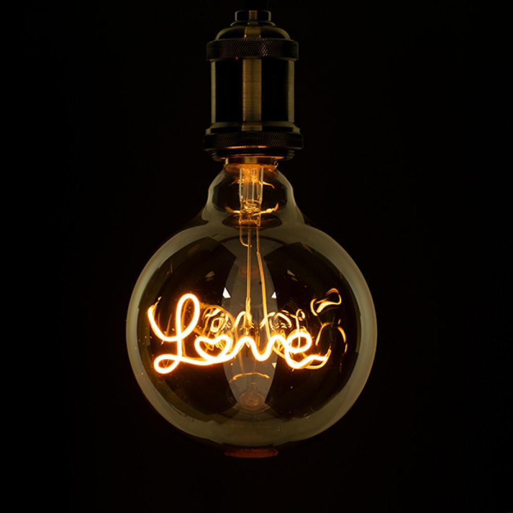 GloboStar® 99252 Λάμπα E27 G125 Deco Soft Letter Love LED FILAMENT 4W 340 lm 320° AC 85-265V Edison Retro με Διάφανο Γυαλί Ultra Θερμό Λευκό 2200 K Dimmable - 99252 GloboStar® 99252 Λάμπα E27 G125 Deco Soft Letter Love LED FILAMENT 4W 340 lm 320° AC 85-265V Edison Retro με Διάφανο Γυαλί Ultra Θερμό Λευκό 2200 K Dimmable