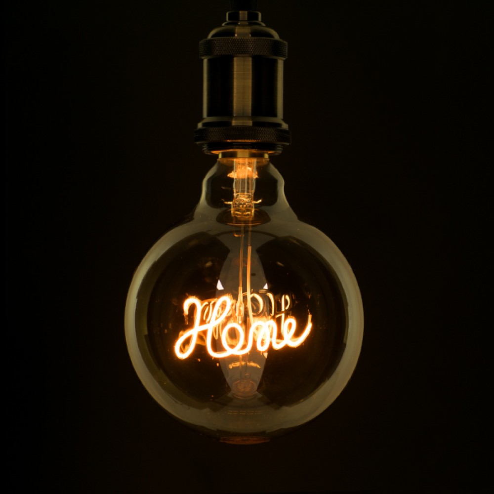 GloboStar® 99254 Λάμπα E27 G125 Deco Soft Letter Home LED FILAMENT 4W 340 lm 320° AC 85-265V Edison Retro με Διάφανο Γυαλί Ultra Θερμό Λευκό 2200 K Dimmable - 99254 GloboStar® 99254 Λάμπα E27 G125 Deco Soft Letter Home LED FILAMENT 4W 340 lm 320° AC 85-265V Edison Retro με Διάφανο Γυαλί Ultra Θερμό Λευκό 2200 K Dimmable