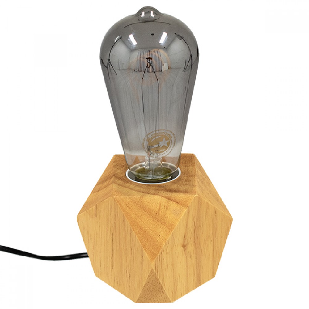 GloboStar® Rhombus 99401 Μοντέρνο Ξύλινο Επιτραπέζιο Φωτιστικό Πορτατίφ Λαμπατέρ με Ντουί E27 Μονόφωτο Ρόμβος Μπεζ - Φυσικός Άχρωμος Δρυς με 1.8m καλώδιο και διακόπτη M8 x Π8 x Υ8cm - 99401 GloboStar® Rhombus 99401 Μοντέρνο Ξύλινο Επιτραπέζιο Φωτιστικό Πορτατίφ Λαμπατέρ με Ντουί E27 Μονόφωτο Ρόμβος Μπεζ - Φυσικός Άχρωμος Δρυς με 1.8m καλώδιο και διακόπτη M8 x Π8 x Υ8cm