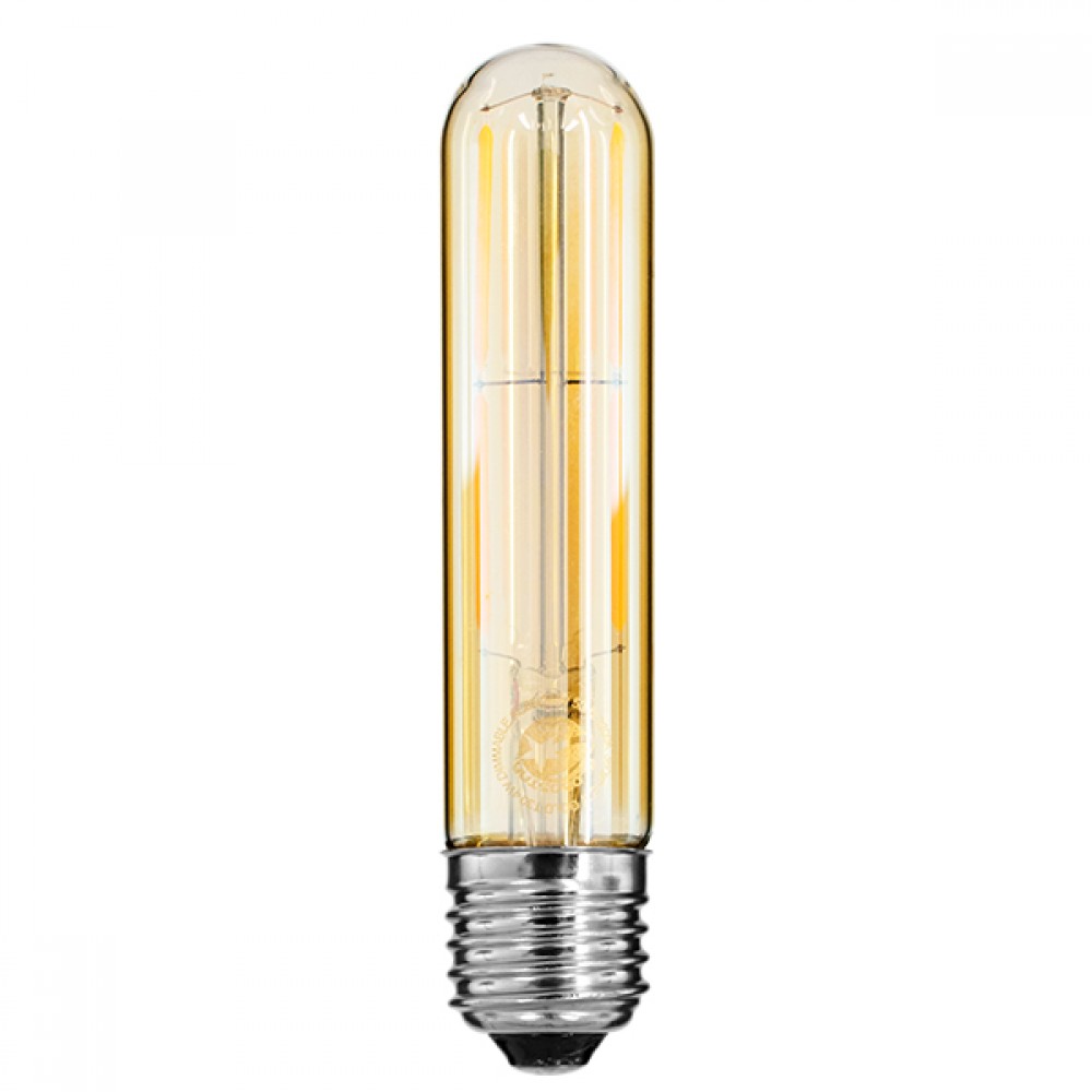 GloboStar® 99049 Λάμπα E27 T30 Σωλήνας LED FILAMENT 4W 360 lm 320° AC 85-265V Edison Retro με Μελί Γυαλί Ultra Θερμό Λευκό 2200 K Dimmable - 99049 GloboStar® 99049 Λάμπα E27 T30 Σωλήνας LED FILAMENT 4W 360 lm 320° AC 85-265V Edison Retro με Μελί Γυαλί Ultra Θερμό Λευκό 2200 K Dimmable