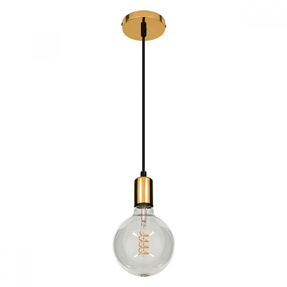 GloboStar® LUMI GOLD 99421 Μοντέρνο Μεταλλικό Κρεμαστό Φωτιστικό Οροφής Ανάρτηση με Ντουί E27 Μονόφωτο Χρυσό Φ4 x Y118cm - 99421 GloboStar® LUMI GOLD 99421 Μοντέρνο Μεταλλικό Κρεμαστό Φωτιστικό Οροφής Ανάρτηση με Ντουί E27 Μονόφωτο Χρυσό Φ4 x Y118cm