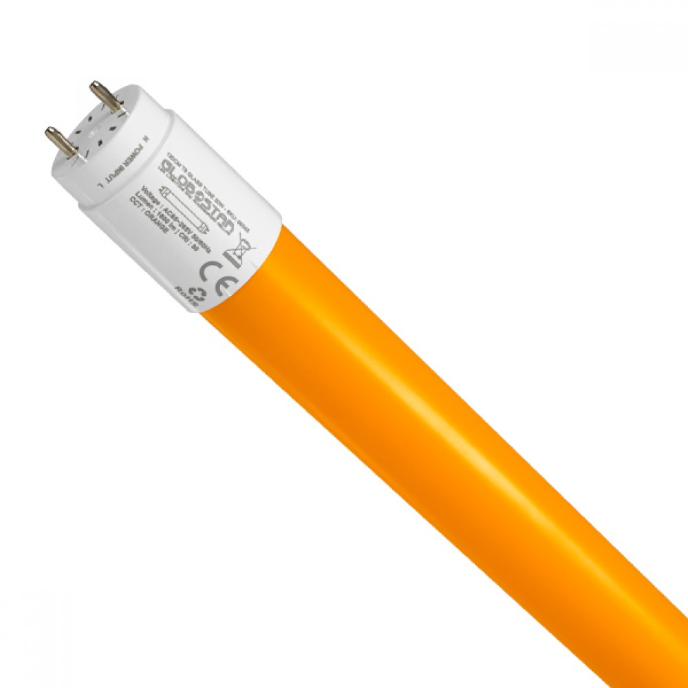 GloboStar® 99345 Λάμπα Σωλήνας Τύπου Φθορίου T8 Linear 120cm LED SMD 2835 20W 1600 lm 320° AC 85-265V IP20 Πορτοκαλί - 99345 GloboStar® 99345 Λάμπα Σωλήνας Τύπου Φθορίου T8 Linear 120cm LED SMD 2835 20W 1600 lm 320° AC 85-265V IP20 Πορτοκαλί