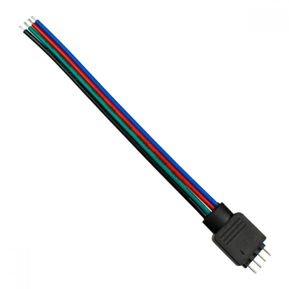 GloboStar® 70725 RGB Connector με καλώδιο 4 PIN - 70725 GloboStar® 70725 RGB Connector με καλώδιο 4 PIN