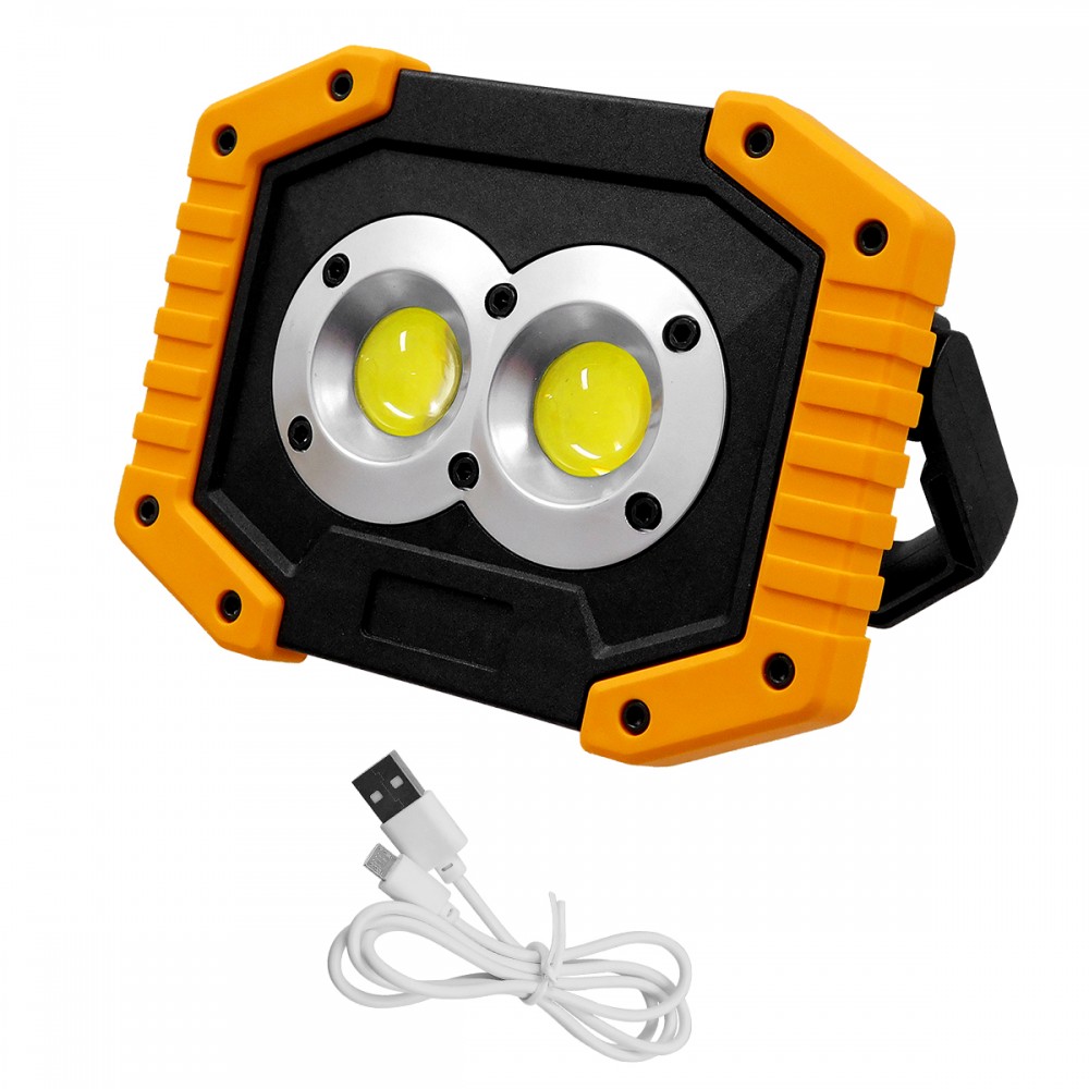 GloboStar® 79037 Φορητός Επαναφορτιζόμενος Προβολέας Εργασίας LED COB 20W 2000lm με 4 Modes & Power Bank και με Καλώδιο Φόρτισης Micro USB Αδιάβροχος IP65 Ψυχρό Λευκό 6000K Μ11.5 x Π10 x Υ23cm - 79037 GloboStar® 79037 Φορητός Επαναφορτιζόμενος Προβολέας Εργασίας LED COB 20W 2000lm με 4 Modes & Power Bank και με Καλώδιο Φόρτισης Micro USB Αδιάβροχος IP65 Ψυχρό Λευκό 6000K Μ11.5 x Π10 x Υ23cm