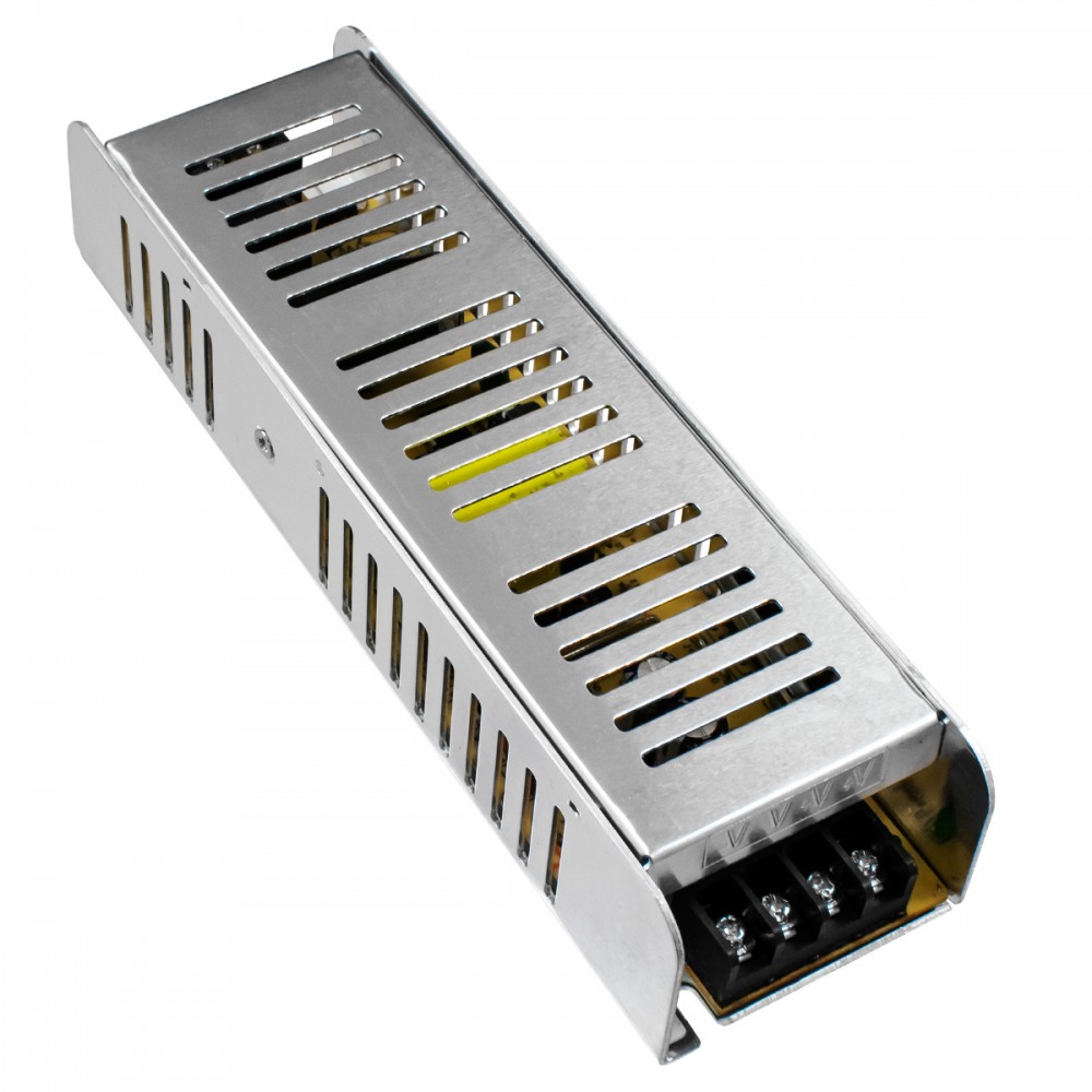 GloboStar® 73003 Μεταλλικό Τροφοδοτικό PELV Slim για Προϊόντα LED 150W 12.5A - AC 220-240V σε DC 12V - IP20 Μ20 x Π5.7 x Υ3.8cm - 3 Years Warranty - 73003 GloboStar® 73003 Τροφοδοτικό LED Ultra Slim 150W DC 12V 12.5A IP20 Μ20 x Π5.7 x Υ3.8cm