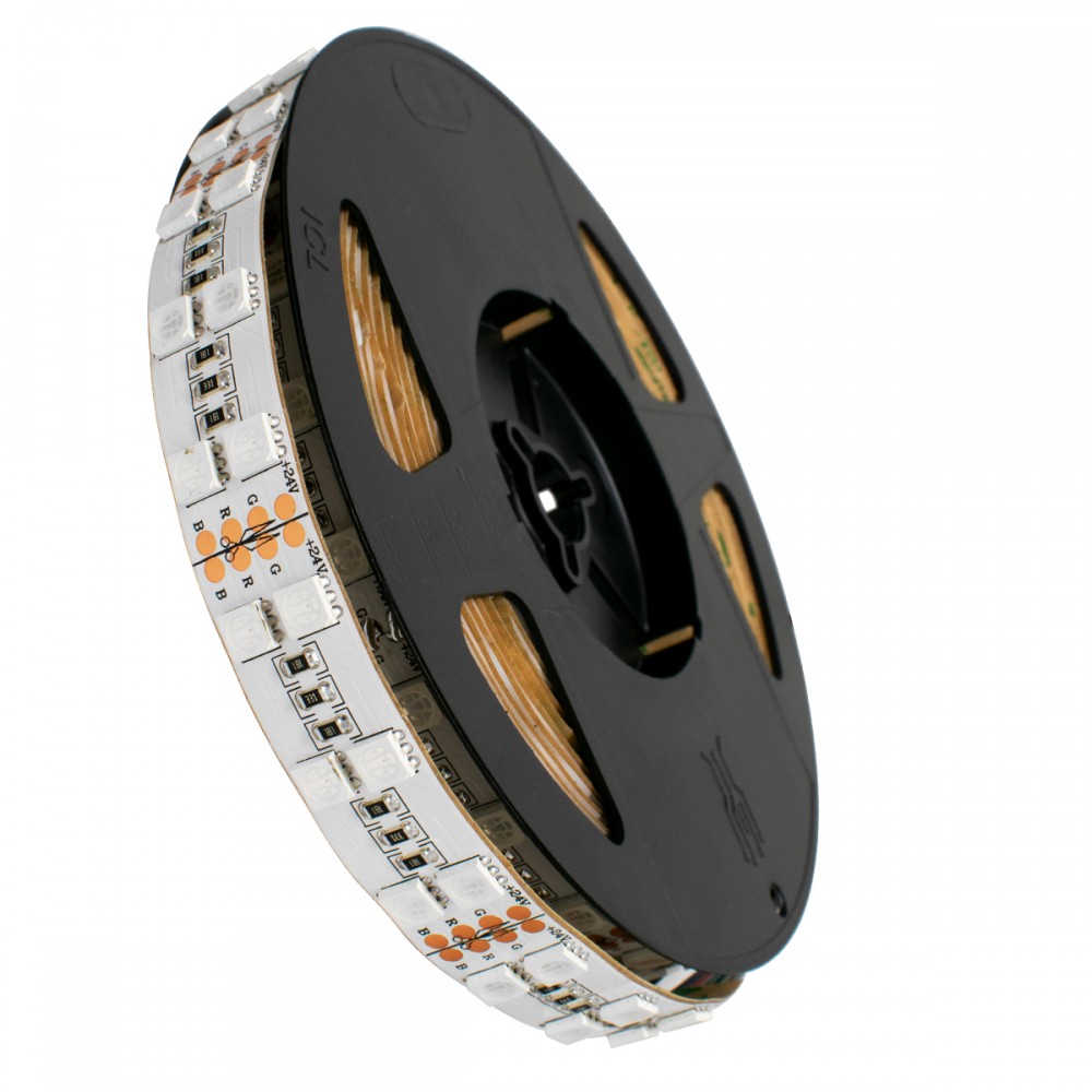 GloboStar® 70279 Διπλή Ταινία LED SMD 5050 5m 28.8W/m 120LED/m 2908lm/m 120° DC 24V IP20 RGB - 5 Χρόνια Εγγύηση - 70279 GloboStar® 70279 Διπλή Ταινία LED SMD 5050 5m 28.8W/m 120LED/m 2908lm/m 120° DC 24V IP20 RGB - 5 Χρόνια Εγγύηση