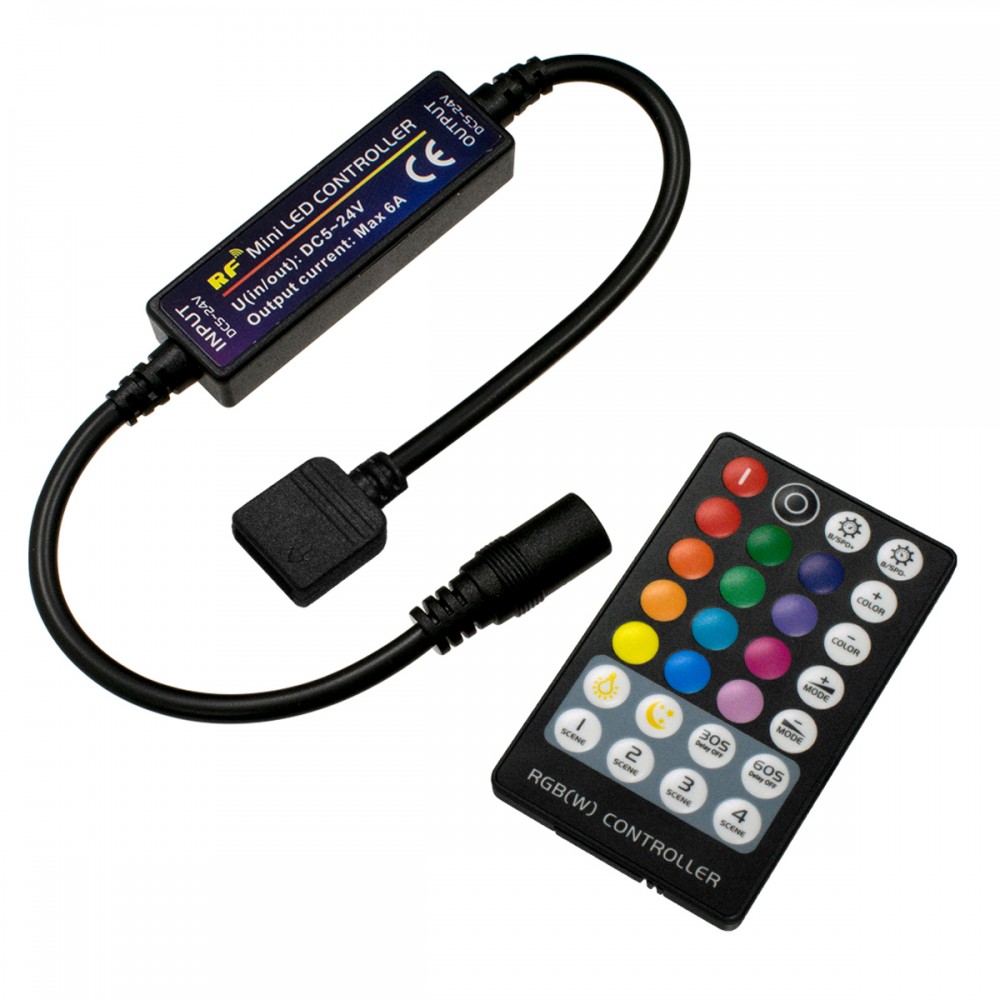 GloboStar® 73429 Ασύρματος LED RGB Controller με Χειριστήριο RF 2.4Ghz DC 5-24V Max 144W - 73429 GloboStar® 73429 Ασύρματος LED RGB Controller με Χειριστήριο RF 2.4Ghz DC 5-24V Max 144W