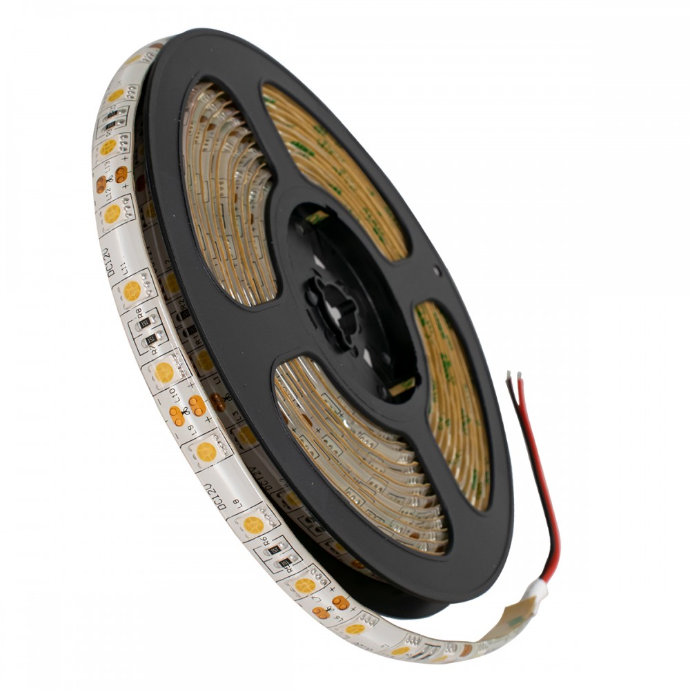 GloboStar® 70122 Ταινία LED SMD 5050 5m 14.4W/m 60LED/m 1497lm/m 120° DC 12V Αδιάβροχη IP65 Θερμό Λευκό 3000K - 5 Χρόνια Εγγύηση - 70122 GloboStar® 70122 Ταινία LED SMD 5050 5m 14.4W/m 60LED/m 1497lm/m 120° DC 12V Αδιάβροχη IP65 Θερμό Λευκό 3000K - 5 Χρόνια Εγγύηση