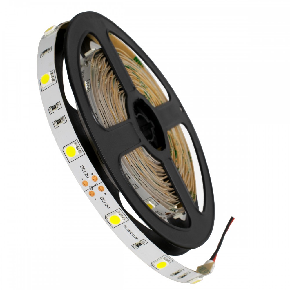 GloboStar® 70010 Ταινία LED SMD 5050 5m 7.2W/m 30LED/m 792lm/m 120° DC 12V IP20 Ψυχρό Λευκό 6000K - 5 Χρόνια Εγγύηση - 70010 GloboStar® 70010 Ταινία LED SMD 5050 5m 7.2W/m 30LED/m 792lm/m 120° DC 12V IP20 Ψυχρό Λευκό 6000K - 5 Χρόνια Εγγύηση