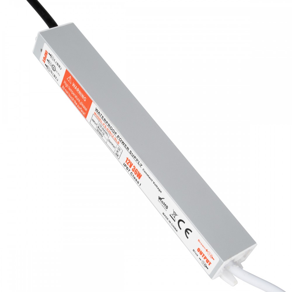 GloboStar® 73051 Τροφοδοτικό LED DC 12V 36W Αδιάβροχο IP67 Max 36W 3A - 73051 GloboStar® 73051 Τροφοδοτικό LED DC 12V 36W Αδιάβροχο IP67 Max 36W 3A
