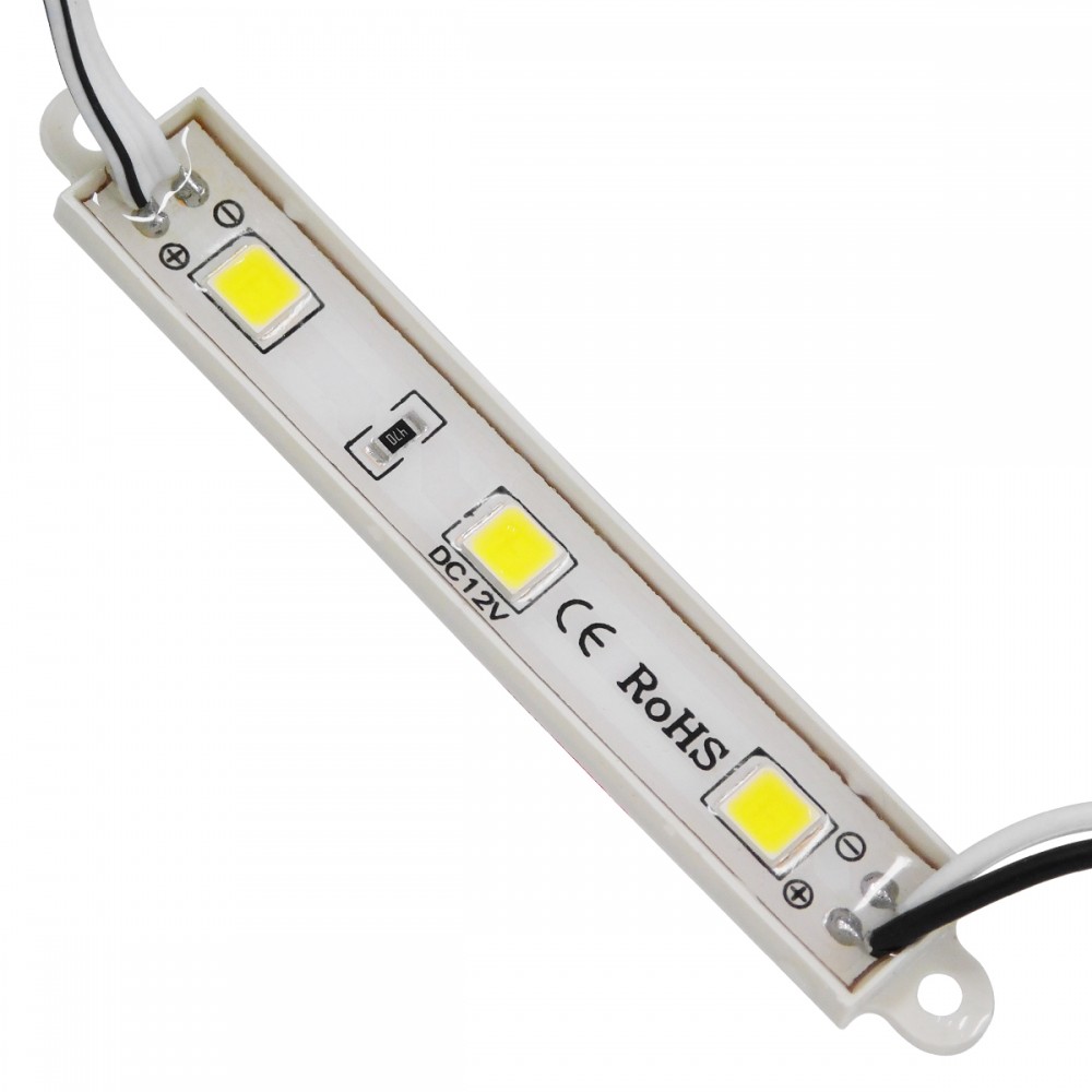 GloboStar® 73701 20 Τεμάχια x LED Modules 3 x SMD 5050 0.8W 80lm DC 12V Αδιάβροχο IP66 Ψυχρό Λευκό 6000K - 73701 GloboStar® 73701 20 Τεμάχια x LED Modules 3 x SMD 5050 0.8W 80lm DC 12V Αδιάβροχο IP66 Ψυχρό Λευκό 6000K
