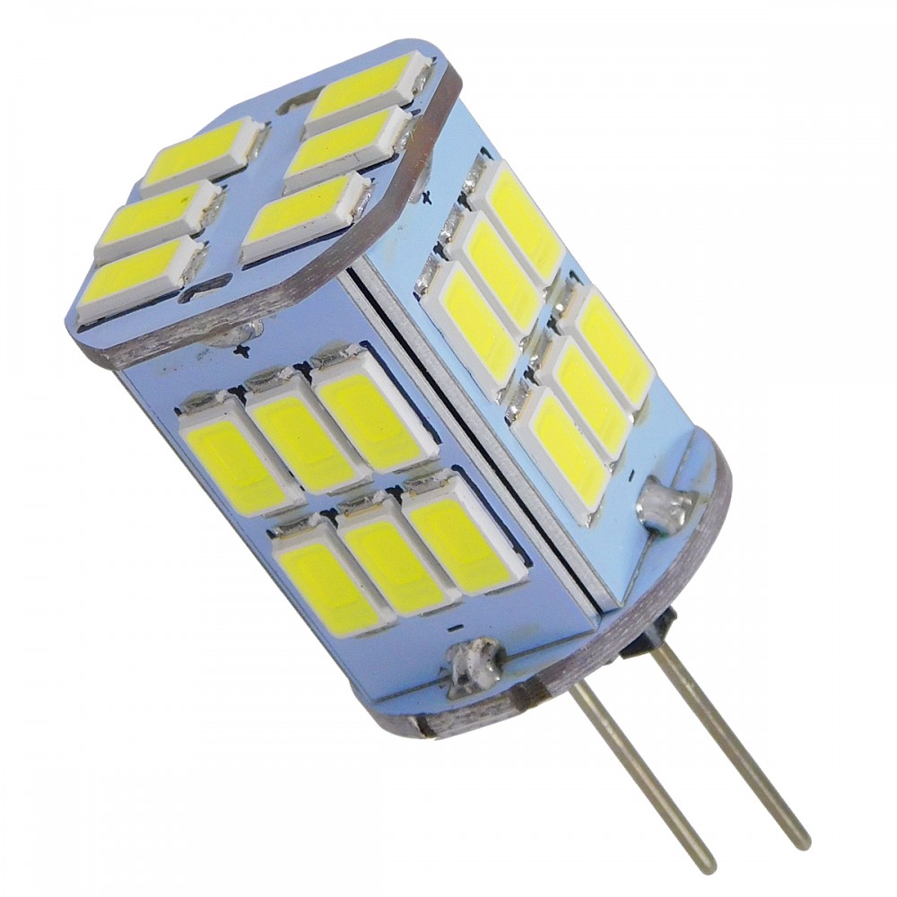 GloboStar® 76135 Λάμπα G4 LED SMD 5630 6W 720lm 320° DC 12-24V Ψυχρό Λευκό 6000K - 76135 GloboStar® 76135 Λάμπα G4 LED SMD 5630 6W 720lm 320° DC 12-24V Ψυχρό Λευκό 6000K